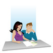 couple au travail
