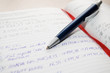 agenda with pen agenda with pen