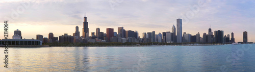 Leinwandbild Motiv chicago skyline
