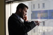 calling man and his reflection