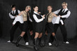 dancing business group