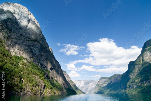 Leinwandbild Motiv norway fjord scenic
