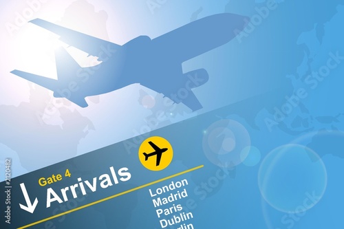 aeroplane arrivals