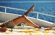 Leinwandbild Motiv relaxing on the yacht