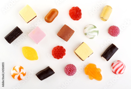 Foto: many not chocolate different sweets many not chocolate different sweets