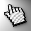 3d mouse pointer – hand