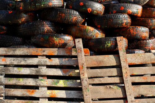 Photo: painted tyres painted tyres