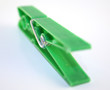 green clothes peg