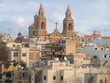 kirche im dächermeer von sliema, malta kirche im dächermeer von sliema, malta
