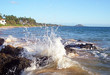 crashing waves