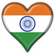 bottone cuore indiano - india button heart flag