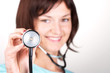 Foto: doctor holding stethoscope doctor holding stethoscope