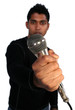 man with mic