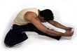 man stretching