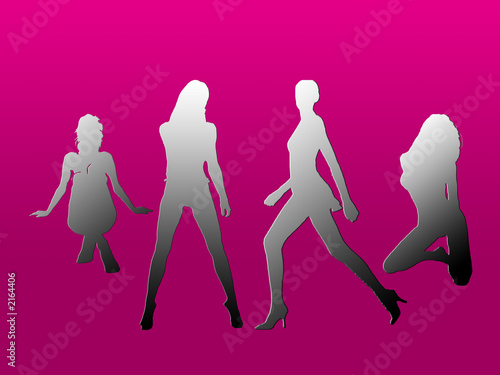 women body outline. figure ody outline shadow