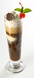 coffe with cream and ice cream