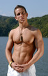 muscular male model
