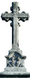 ancient marble christian cross