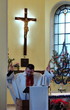 roman catholic cathedral christmas interrior