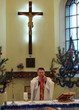 roman catholic cathedral christmas interrior