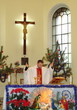 roman catholic cathedral christmas interrior roman catholic cathedral christmas interrior