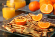 crêpe oranges