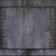 riveted brushed aluminum