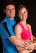 fitness couple portrait
