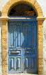 blue door