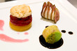 three desserts