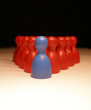 Spielfiguren, mit Bandenführer
