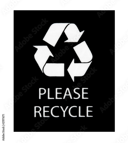 Illustration: please recycle sign please recycle sign