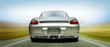silver sports car