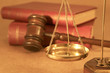 gavel and book