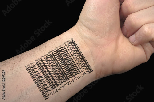Photo: bar code tattoo. bar code tattoo.