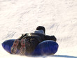 boy sledding