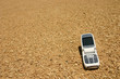 white cell phone in the desert white cell phone in the desert