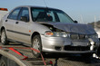 accident damaged car