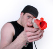 man with gun