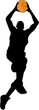 basketball player silhouette basketball player silhouette