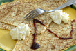 crêpes au caramel et chantilly