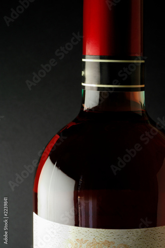 wine bottle closeup
