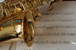 playing the saxophone