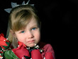 girl with roses