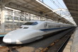 Bullet train at a station
