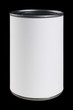 white can label with clipping path