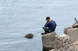 alone fisherman
