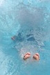 falling in the pool