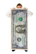 businessman hold big size us dollar businessman hold big size us dollar