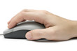 hand on computer mouse